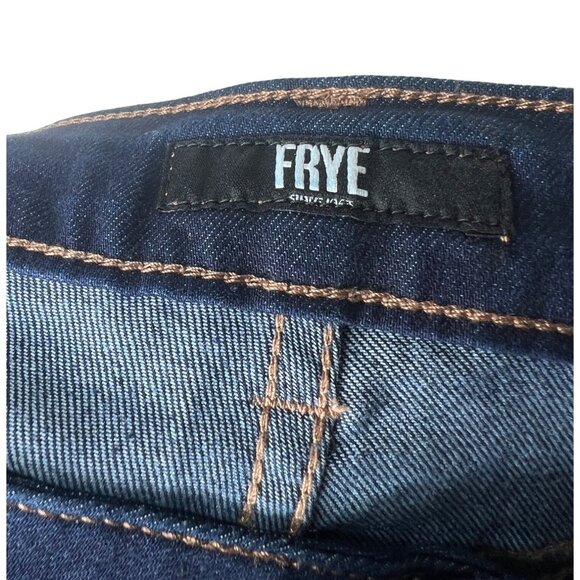 Frye Womens Blue Denim Flared Jeans Size 27 - Picture 5 of 14